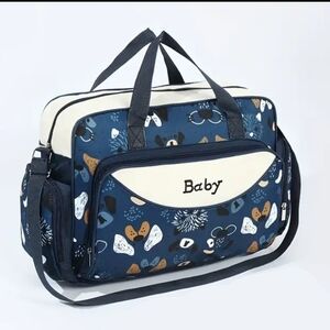 Stylish Blue Baby Diaper Bag